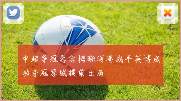 中超争冠悬念揭晓海港战平英博成功夺冠蓉城提前出局